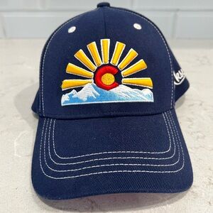 Aksels Colorado Sunset Navy Blue Baseball Hat / Cap, Sz - L/XL